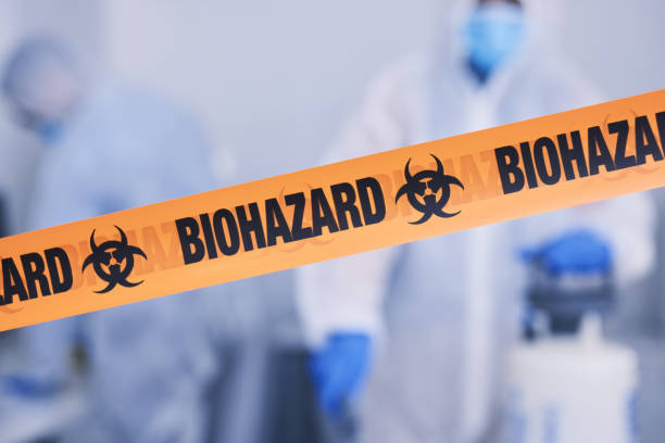 Professional Biohazard Cleanup technician working in Lyons, OR